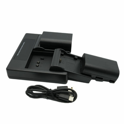 HRIDZ LP-E6 Dual Battery Charger For Canon 5D Mark II III IV,5Ds,6D,7D,60D,70D,80D,E6N