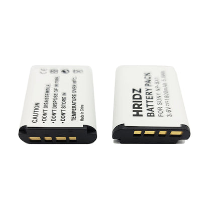 Hridz 2pcs 1600mAh NP-BX1 Battery with LCD Dual Charger for Sony RX100