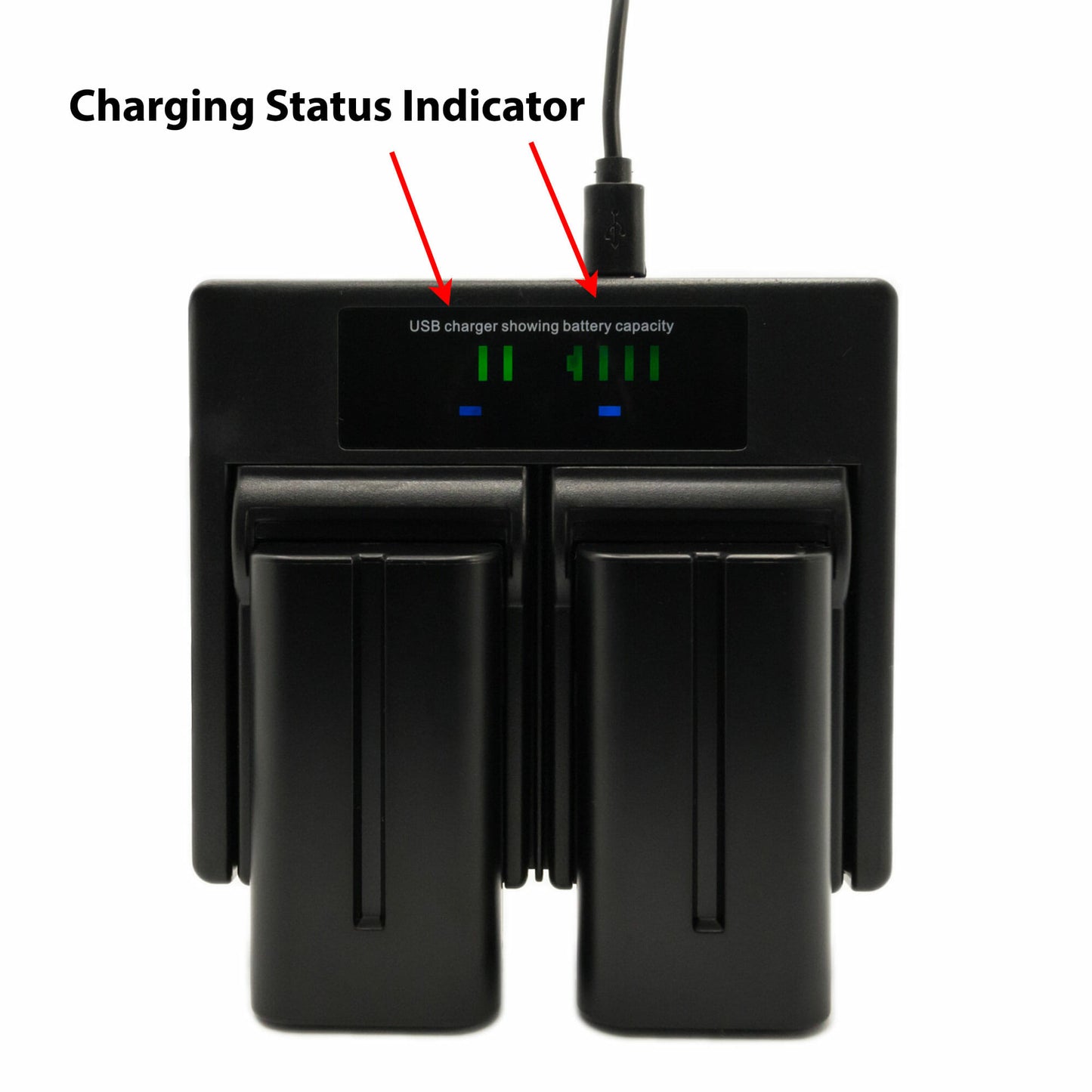 Hridz NP-F550 Battery Charger Set Compatible with Sony NP-F series