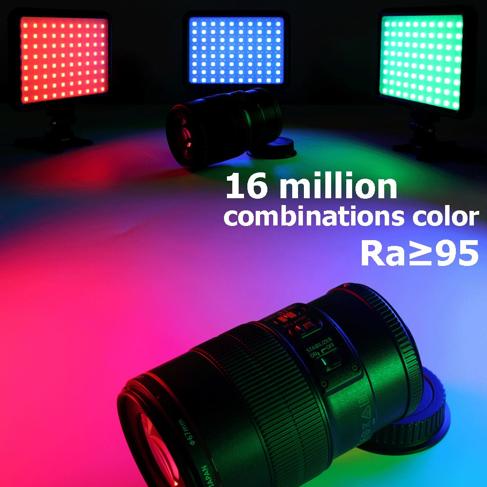 Hridz U-Series RGB Dimmable Video Light LED Light for Photo Studio Wedding