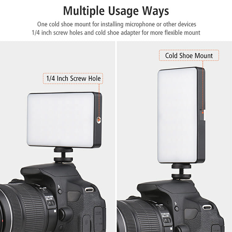 Hridz W140RGB Pocket Video LED Light for DSLR Camera Photography Filmmaking