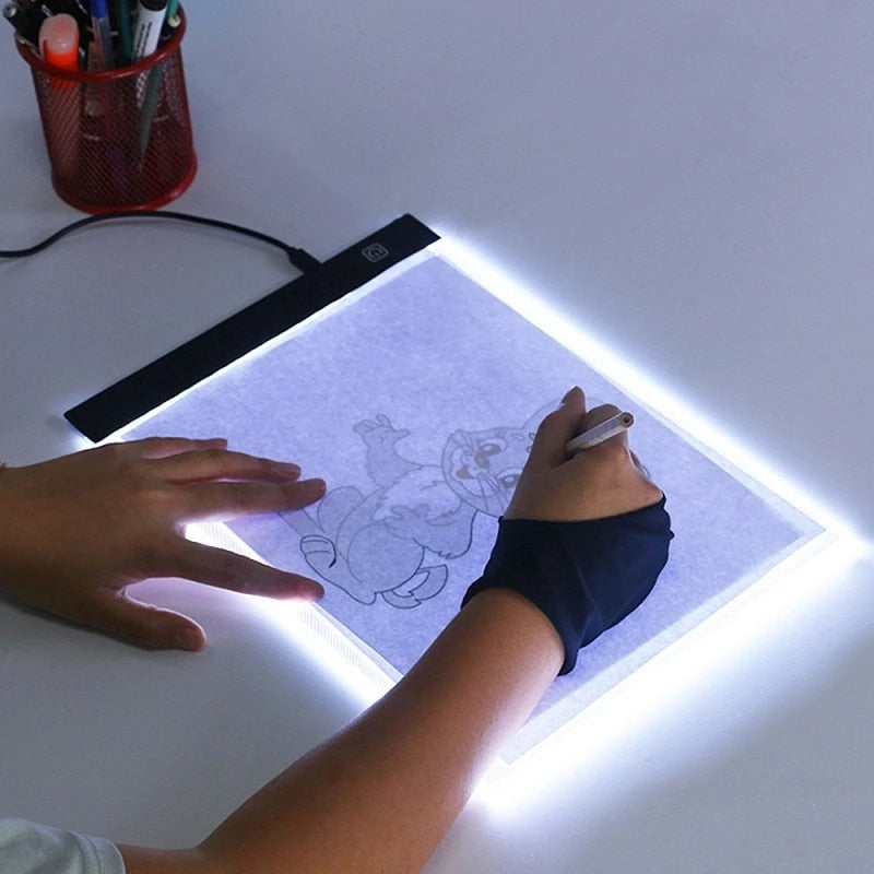 A5 demarcated dimmable LED drawing board LED Photocopying Table for artwork