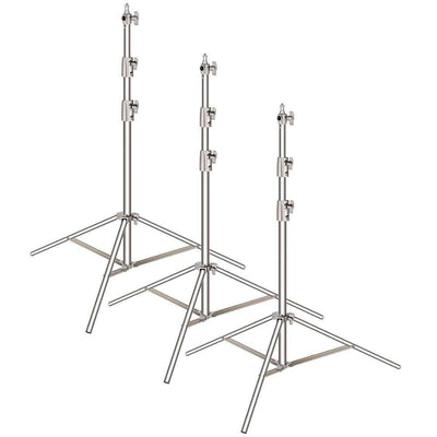 Upto 3Pcs 280cm Stainless Steel Heavy Duty with adapter for Studio Softbox Monolight Photographic Equipment