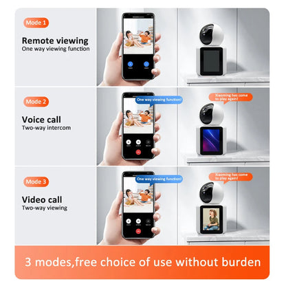 WiFi Camera Visual Screen Dual-Way intercom Desktop Rotate Surveillance Cameras IP Camera