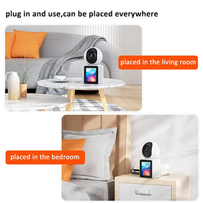 WiFi Camera Visual Screen Dual-Way intercom Desktop Rotate Surveillance Cameras IP Camera