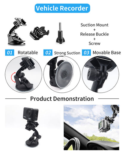 Hridz 84-in-1 Action Camera Accessories Kit for GoPro 10 9 8 7 6 5 4 3+ Max